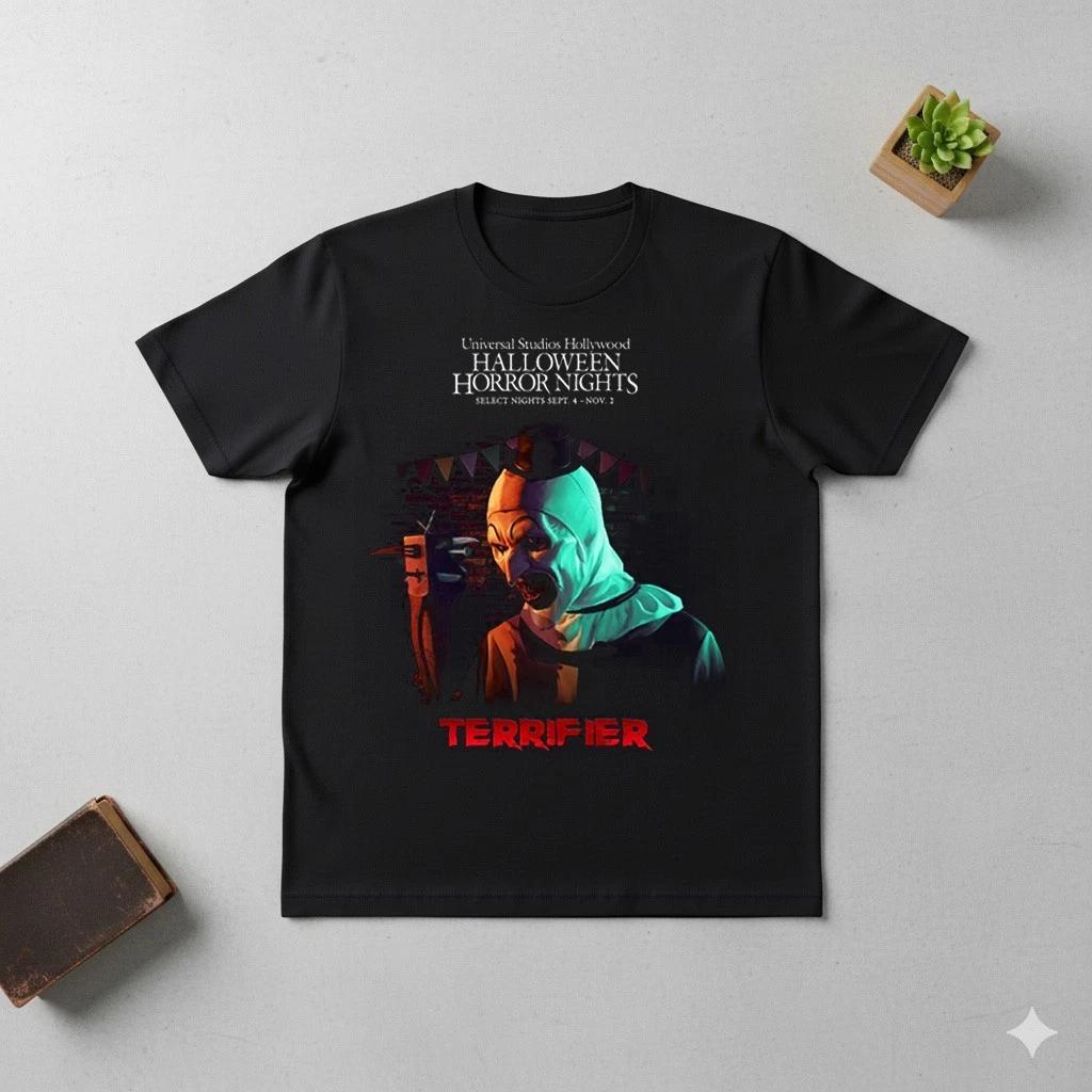 Terrifier Halloween T-shirt, Art The Clown Horror Tee, Universal Studios HHN XXXXL