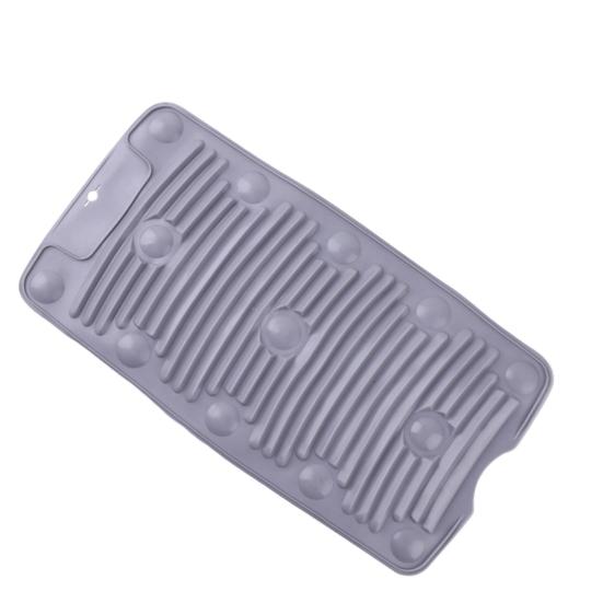 

Доска для стирки, складная нескользящая силиконовая присоска, портативная складная доска для стирки грязной одежды, ежедневное использование серый