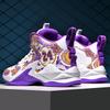 Men's Basketball Shoes No-Slip Breathable Outdoor Shoes Fashion Graffiti Training Shoes