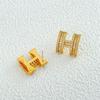 H-Letter Diamond Stud Earrings for Women: New Light Luxury, High-End Korean Fashion