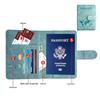 Customizable PU Leather Anti-Magnetic Passport Holder with Magnetic Buckle and Enterprise Logo