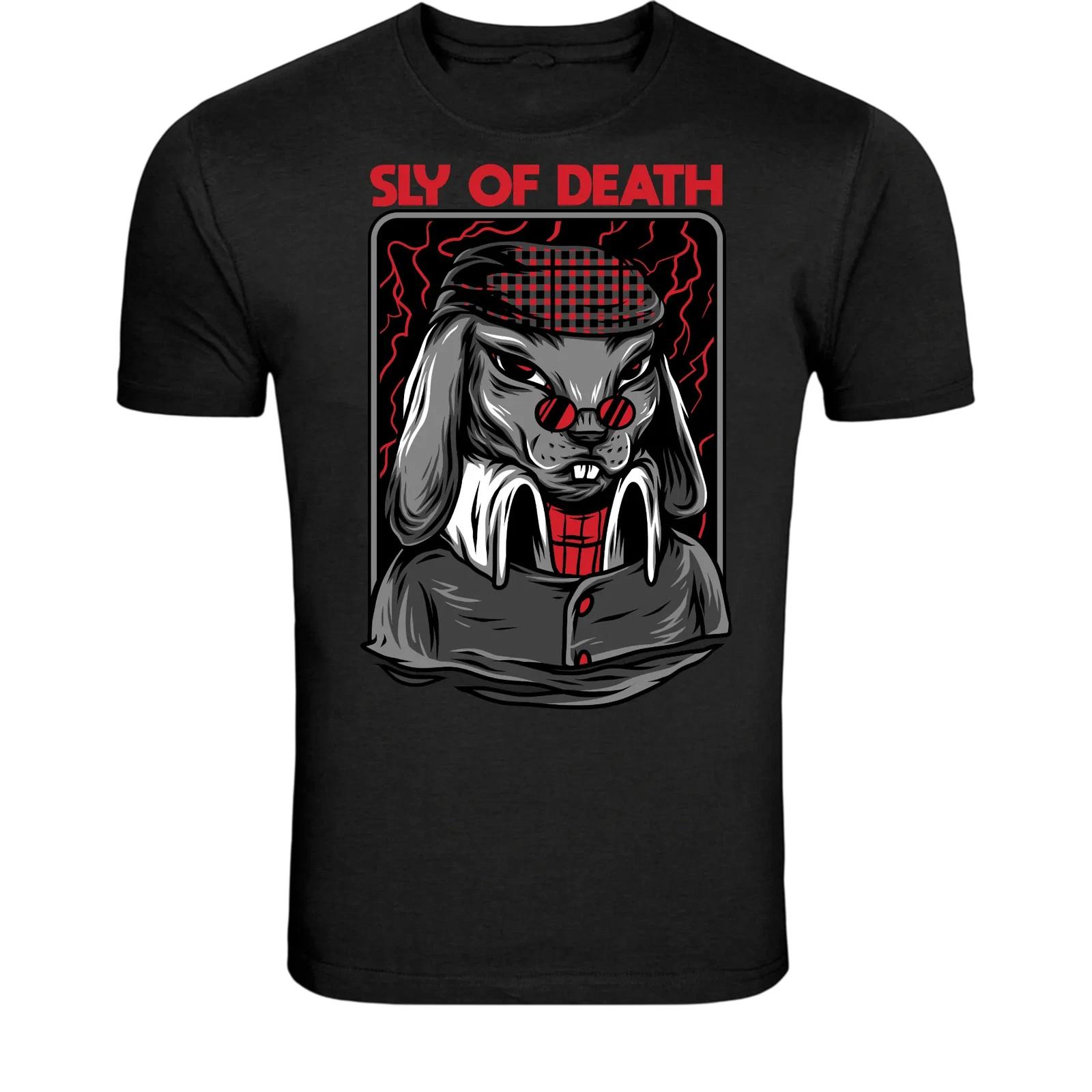 

Sly Of Death Dark Rabbit T-Shirt - Gothic Animal Graphic Tee 2XL
