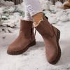 Fashion Snow Boots Women's Winter New 2026 Korean Version with Plush Warm Cotton Shoes Women's Boots