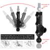PTNHZ RACING Double Adjustable Short Shifter for Subaru Impreza WRX Legacy Outback Black
