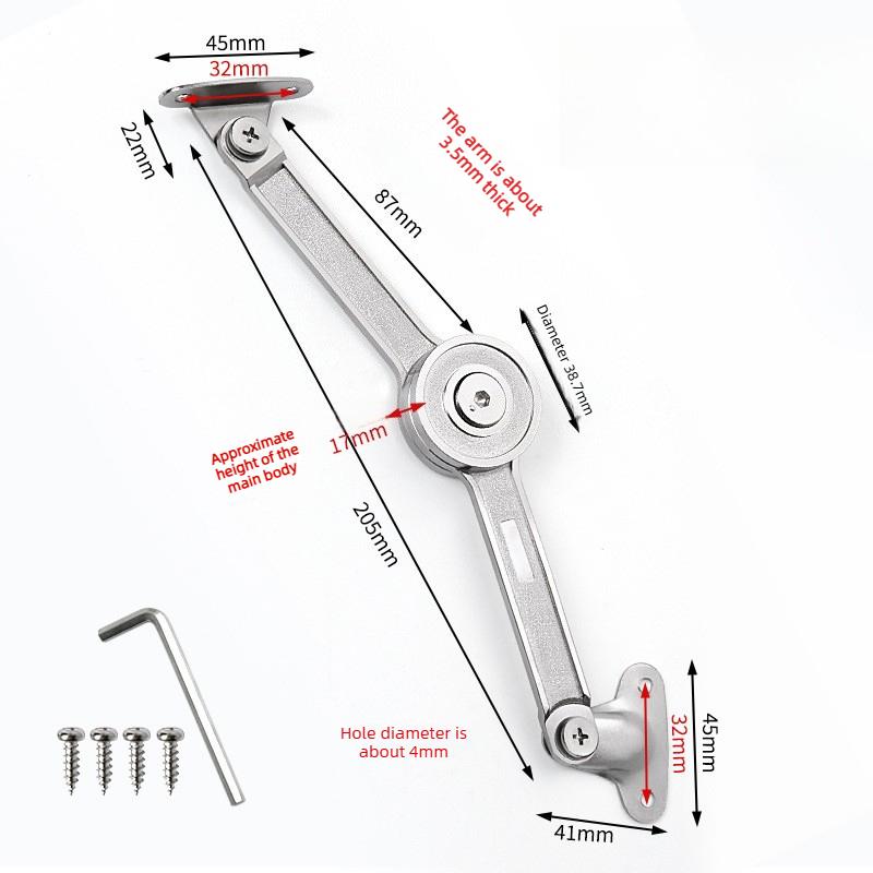 

1pcs Stop At Will Stop At Will Cabinet Door Support Rod Cabinet Door Oil Column Pressure Door Panel Mechanical Damping Support
