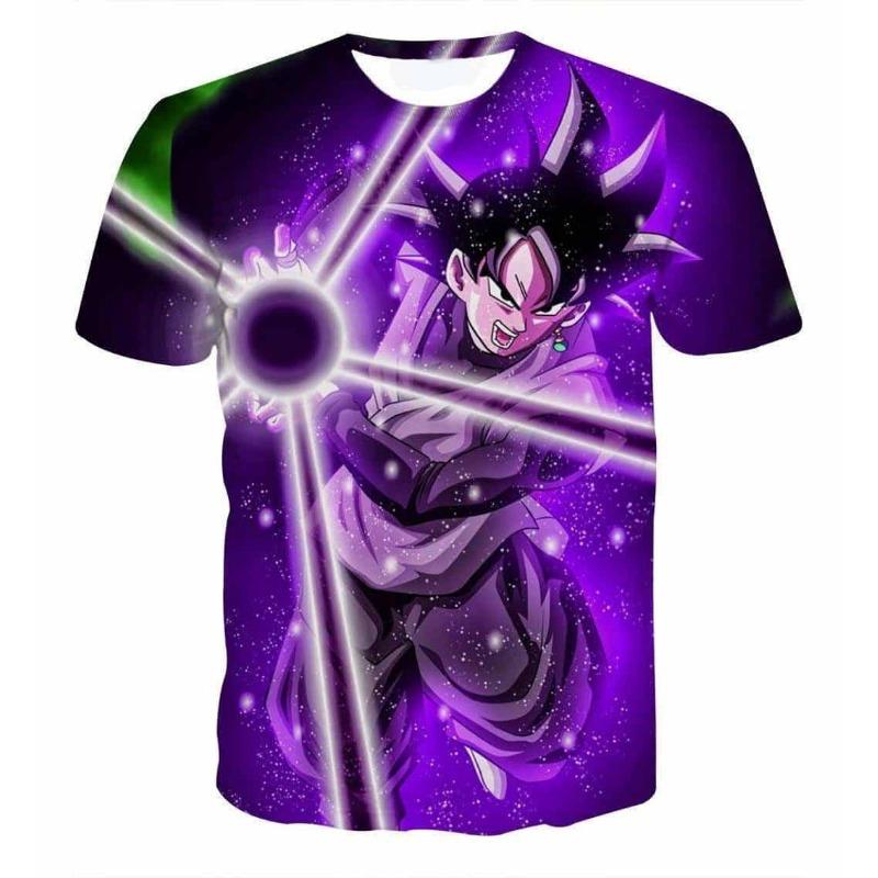 

Japanese Anime Dragon Ball Z Goku Black Zamasu Power Ball Attack Cool Design Streetwear T-Shirt Kid Adults Cosplay Tops Clothing S