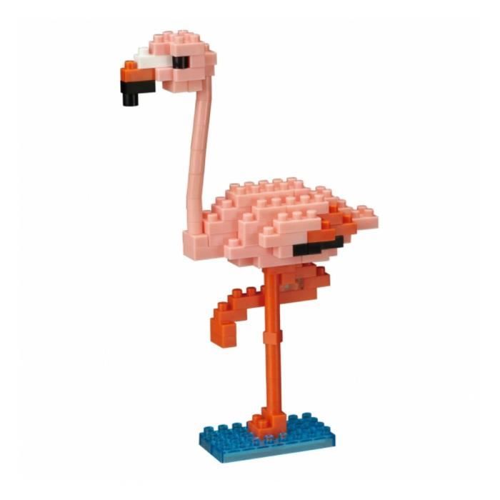 Jouet de construction - NANOBLOCK - Flamant Rose - Rose - 100 pièces - Pour adulte