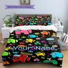 Among Us Custom Name Pattern Bedding,Quilt Set Quilt Cover Pillowcase Home Birthday Gift(1 * Duvet Cover + 2 * Pillowcase, Without Core)