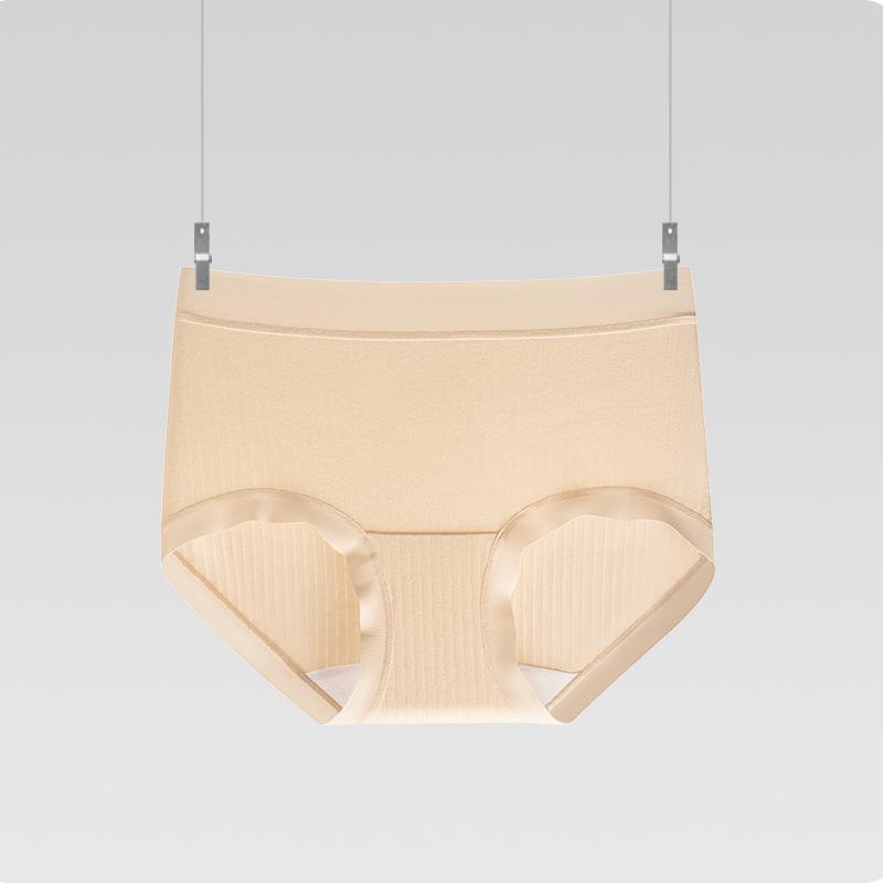 Women s Pure Cotton Antibacterial Mid-Waist Panties – Soft, Comfortable, Breathable, High Elasticity Large