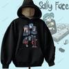 Felpa Sally Face Gioco Horror e Mistero Felpa Sally Face Calda Unisex Donna Uomo Felpa con Cappuccio Felpa Stampata Street Fashion