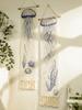 Boho Jellyfish Tapestry Wall Hanging Nautical Style Macrame Tapestries Decor with Tassels Wall Decorations for Home Bedroom Gift