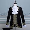 Königlicher Prinz Renaissance Mittelalterliche Männer Cosplay Kostüm Mantel und Hose Set