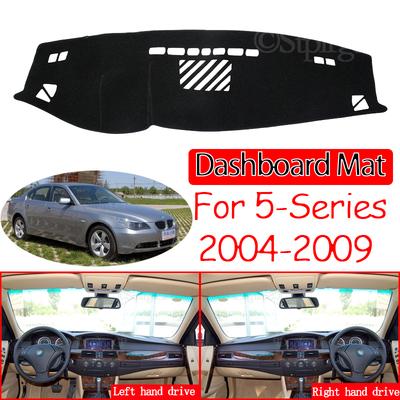 Kaymaz Mat Gösterge Paneli Kılıf Pedi Dashmat Araba Aksesuarları 520i 525i 530i 535i BMW 5 Serisi E60 2004 2005 2006 2007 2008 2009 için