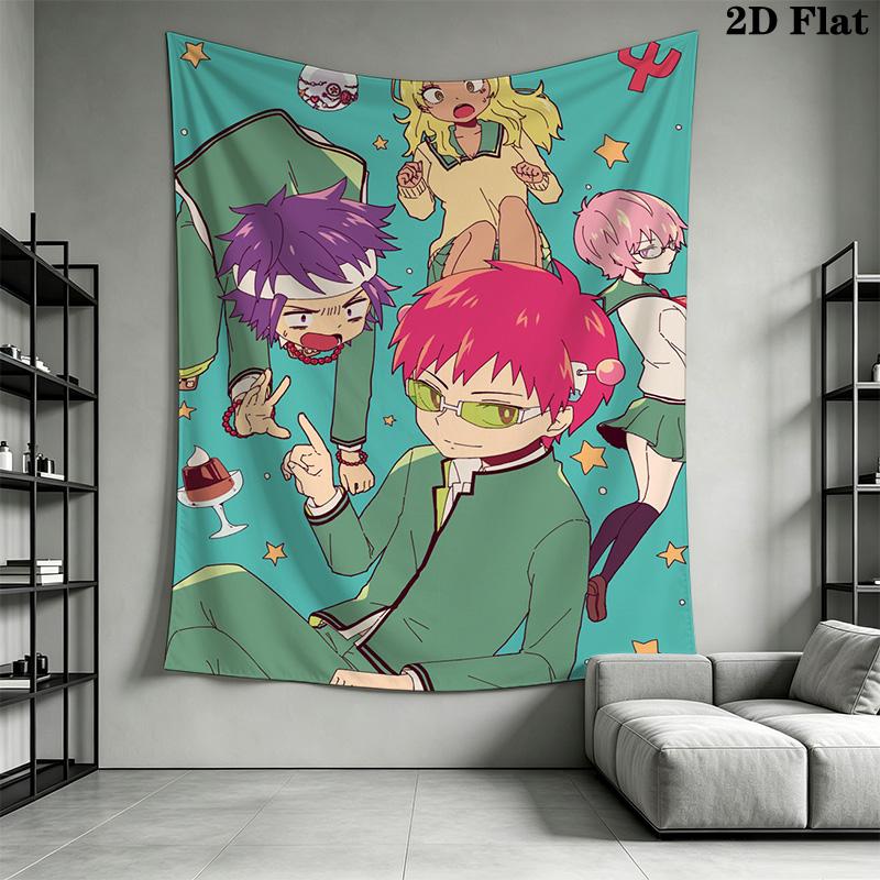 The Disastrous Life of Saiki K. Pattern Home Decor Tapestry, Wall Hanging, Decorative RV Wall Cloth.SGT0917575
