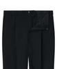 Musinsa Standard [Stitching Detail] Raw Edge Cutting Wide Slacks [Black]