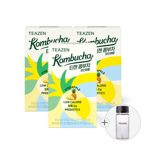 Teazen Kombucha Pineapple 10 Sticks, Korea Kombucha