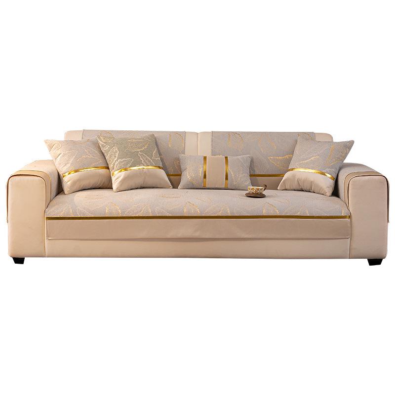 Luxury French Cream Sofa Cushion - Non-Slip, All-Season Cover (2025 New Design)