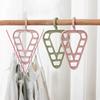 1pc Triangle Nine Hole Clothes Hanger with Rotatable Clothing Storage Rack, Suitable for Wardrobes and Organizing Rooms