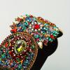 Elegant Vintage Inspired Rhinestone & Floral Headband Wide, Glamorous Hair Accessory for Women | Perfect for Parties & Formal Events