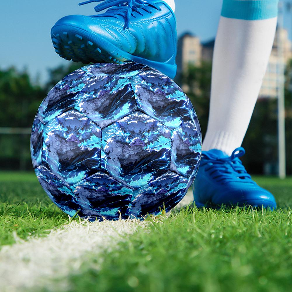 Demon Slayer Theme Size 5 Soccer Ball, Suitable for Both Indoor and Outdoor Matches, a Gift Suitable for Everyone.