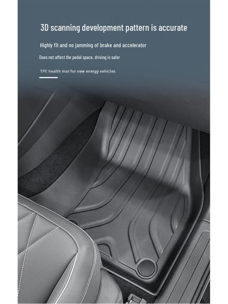 Ekologiczny zestaw dywaników podłogowych z TPE do Volkswagen Tiguan L/L Pro 2024 - Zawiera dywanik do bagażnika i na oparcia