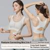Front Closure Wireless Seamless Bra for Women Lifting Gathered Anti-Sagging Crisscross Back Sports Intimates