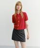 Dunst Collared Half Sleeve Cardigan_Udsw6B223_Red