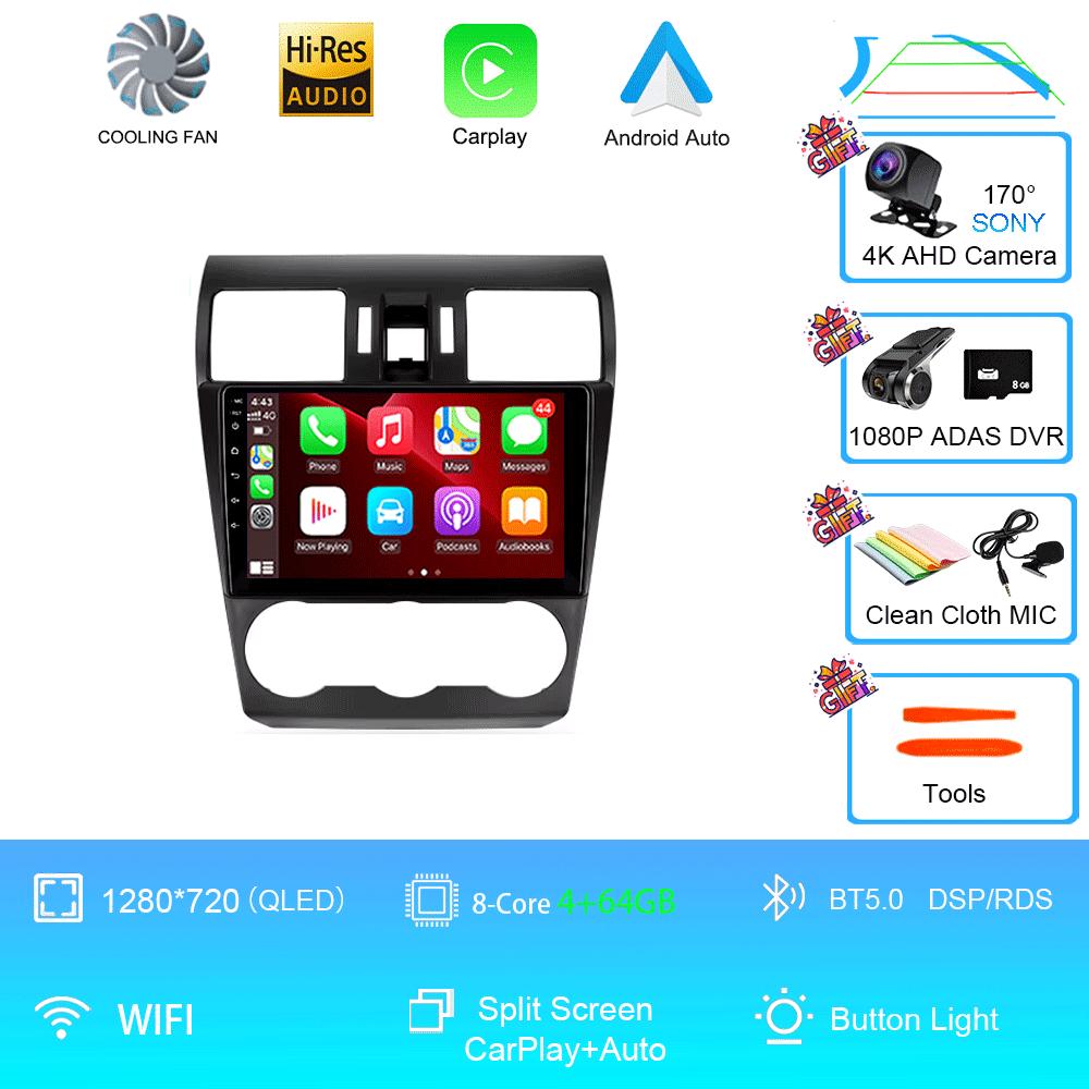 Car Radio Android 14 Stereo For Subaru Forester XV WRX 2012- 2015 For Impreza Multimedia Video Player Navigation GPS Head Unit