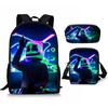 Marshmallow Backpack Three-Piece Backpack, Primary And Secondary School School Bag, Children'S Backpack