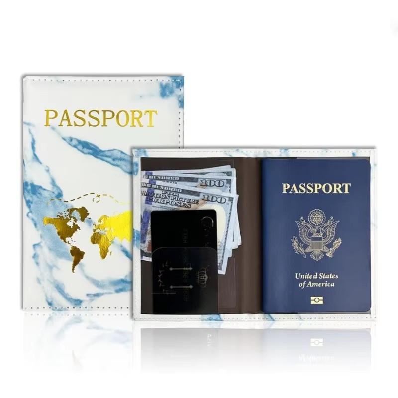 New PU Passport Holder Ticket Passport Covers Travel Passport Protective Cover ID Credit Card Holder Travel Accessories