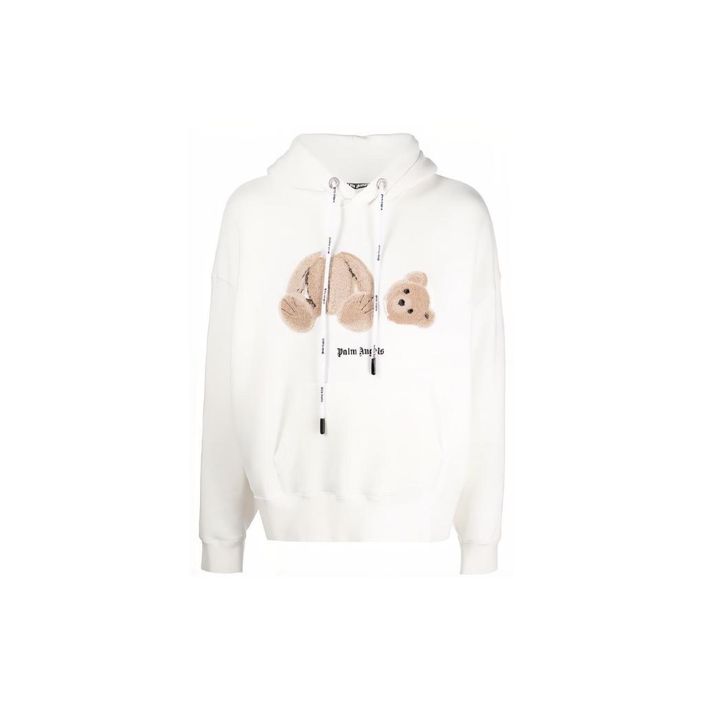Palm Angels Kill The Bear Popover Hoodie 'Off White Brown' Men's PMBB058C99FLE0010360