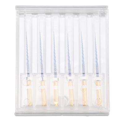 6pcs S2 Endodontic Files Large Tapered Professional Portable Metal Endo Files for Home 1in