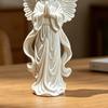 Praying Angel Figurine 3D Printed Angel Wings Statue