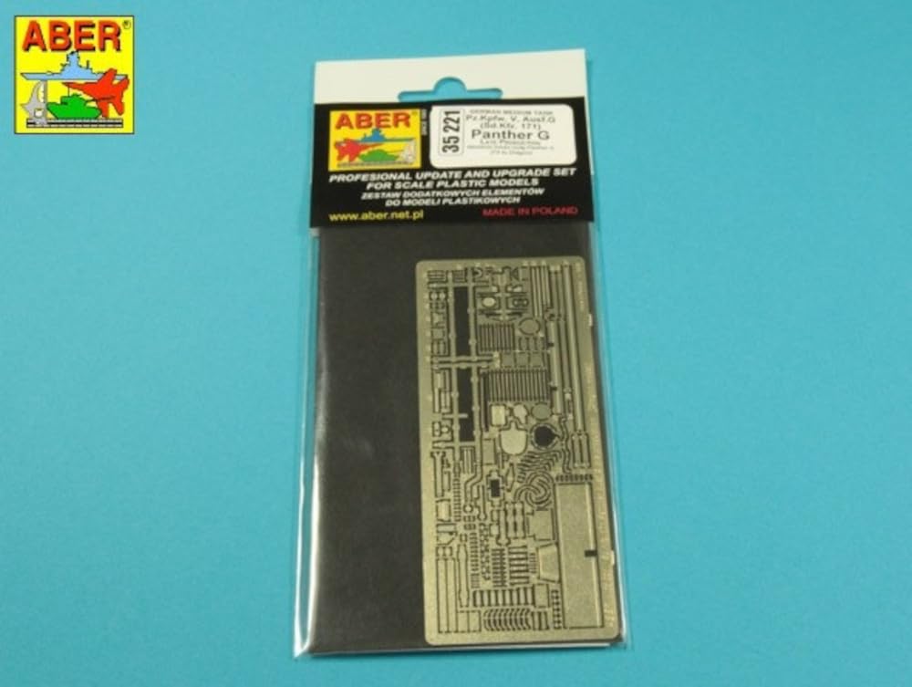 Aber 1/35 German Panther G Late Model Basic Set (for Dragon) Plastic Model Parts 35221 (Tank)