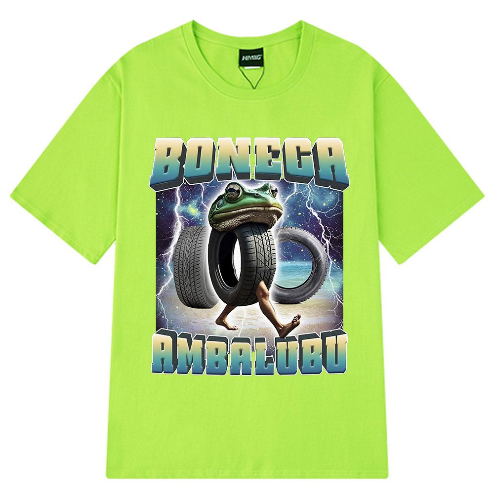 Boneca Ambalabu Italian Brainrot Funny Frog Meme Tshirt Unisex Unisex Hip Hop Fashion Clothing Tshirts Cotton T Shirt Streetwear