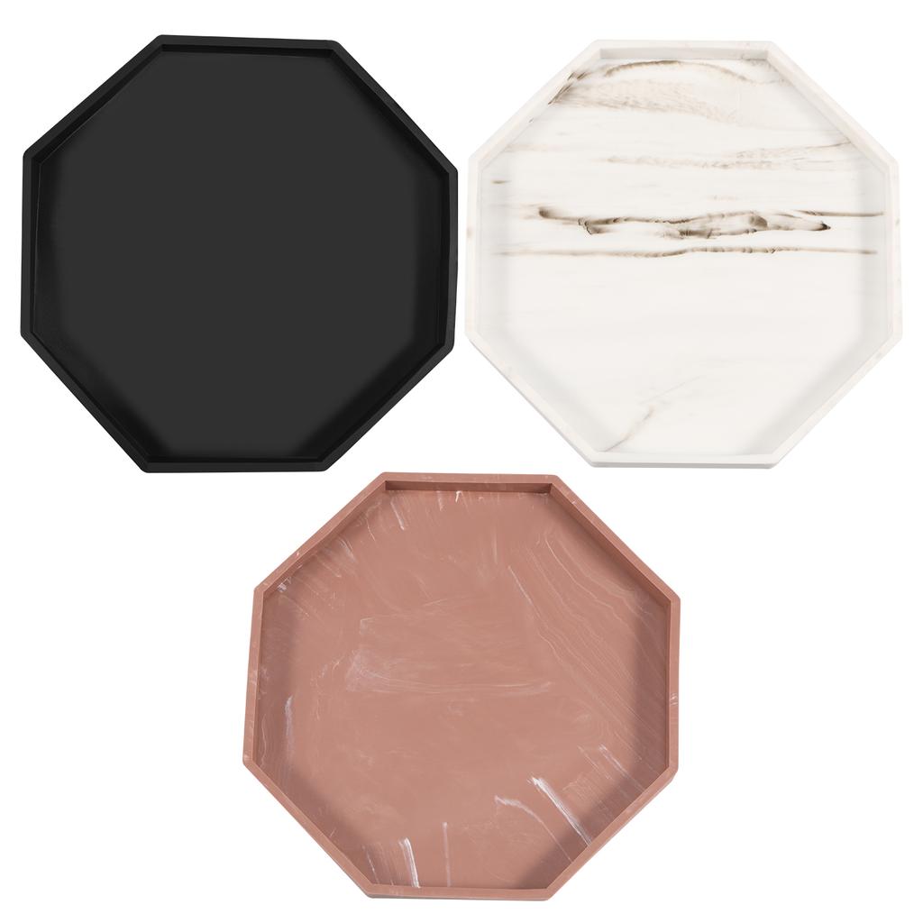 2Pcs Bathroom Vanity Tray Silicone Bathroom Tray for Counter Perfume Key Trinket Ring Tray Decor Soap Dispenser Countertop Tray