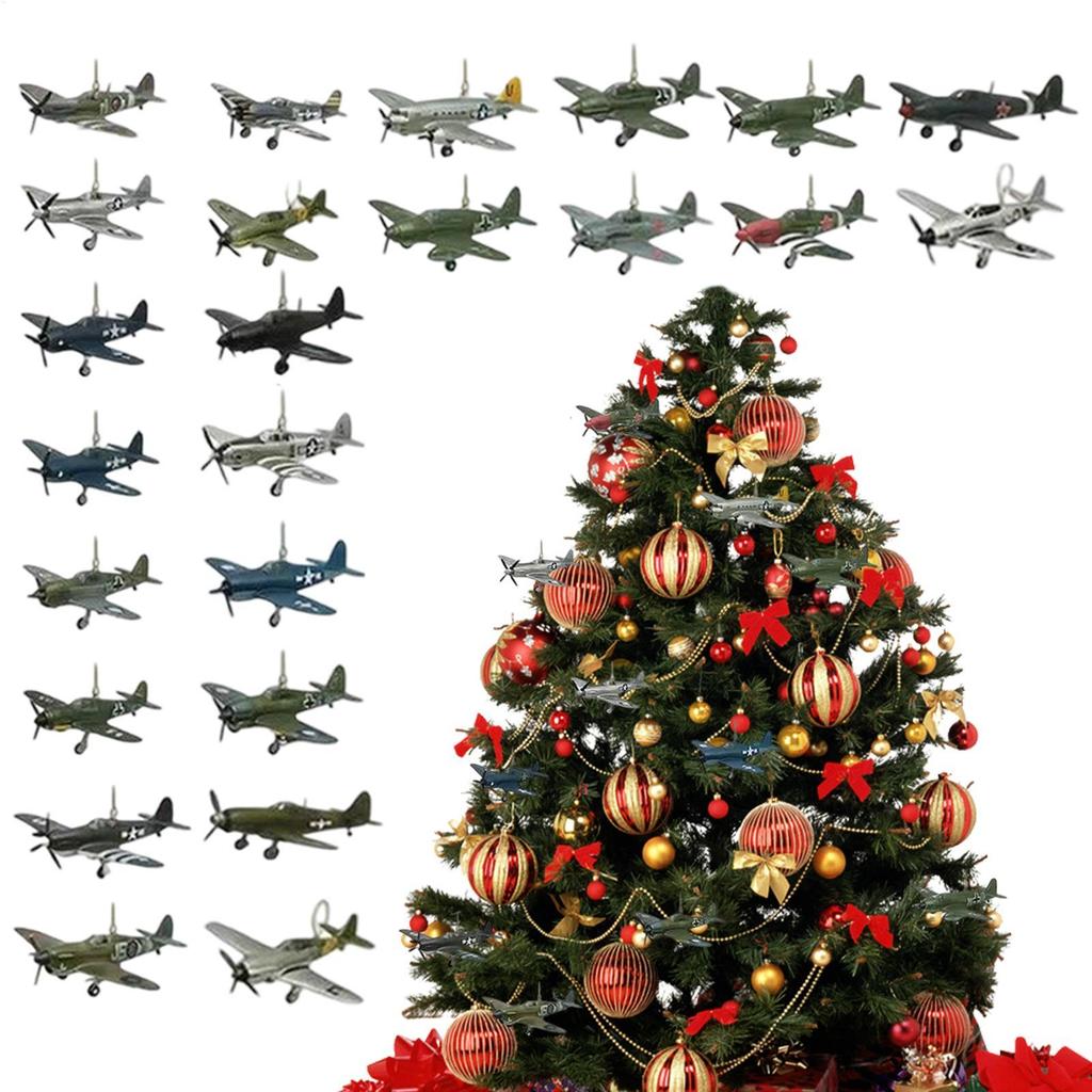 Aircraft Advent Calendar 2025 with 24 2D Acrylic Unique Mini Warbirds Christmas Advent Calendar Gifts for Aviation Lovers