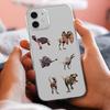 50Pcs/Set Dinosaur Sticker Non-fading Waterproof Self-Adhesive Multiple Patterns Animal Notebook Scooter Storage Box Graffiti Decal Home Appliances