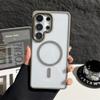 Luxury Cystal Clear Magnetic Phone Case For Samsung S26 S25 S24 Plus Ultra For Magsafe Wireless Charging Shockproof Back Cover