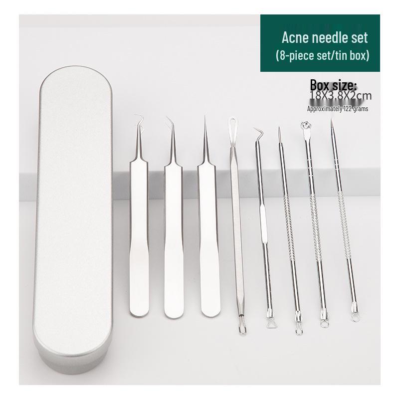 Stainless Steel Blackhead Remover & Acne Needle Set - Beauty Tools