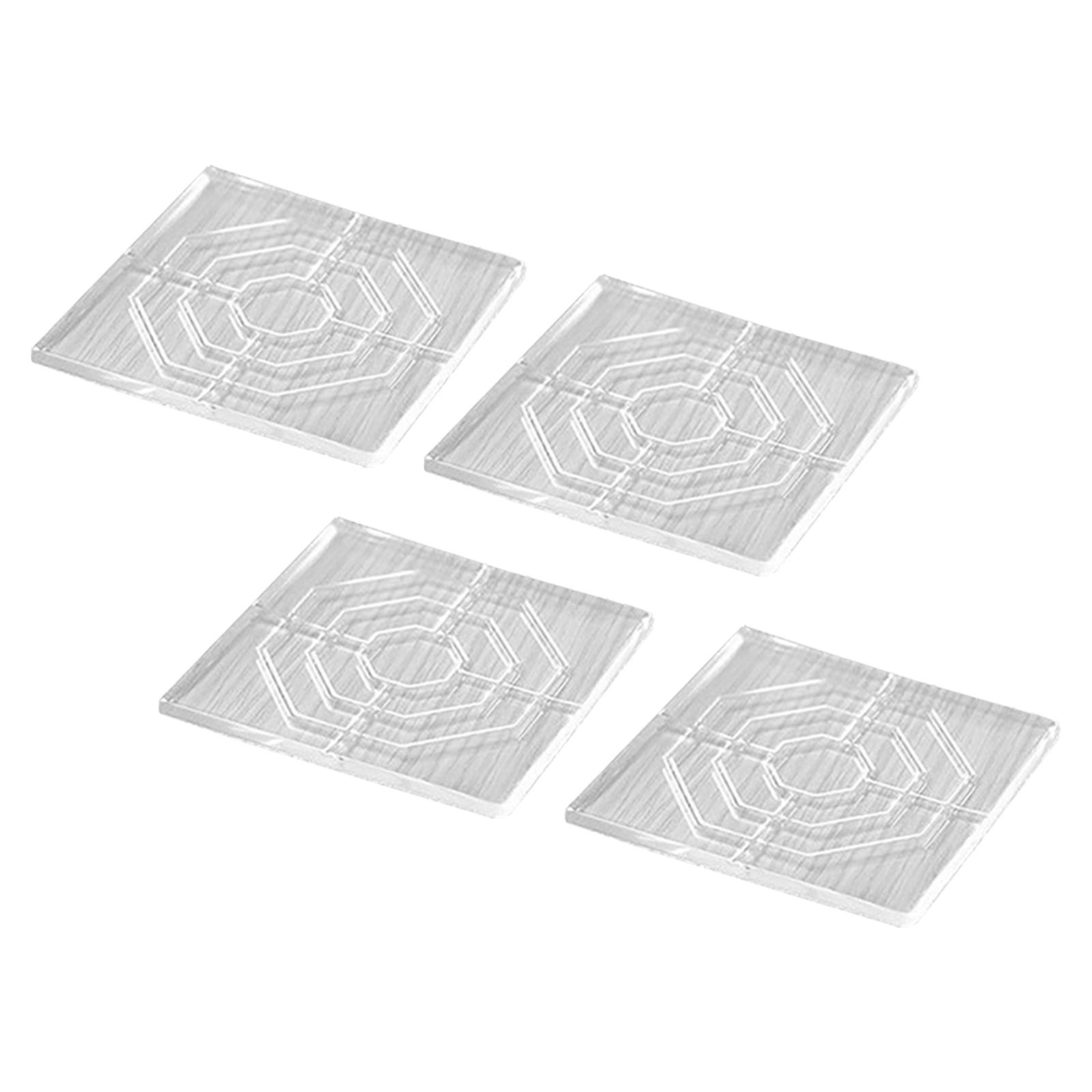 

8*8cm Anti-slip Furniture Pads Silicone Furniture Pads Heat-insulating Noise Isolation Soft And Stable Easy To Clean China Mainland