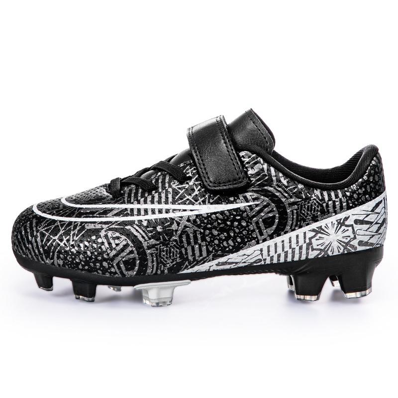 Children's Football Shoes Low-top Velcro New Breathable Student Professional Training Sneakers Indoor Foreign Minister Broken Nails