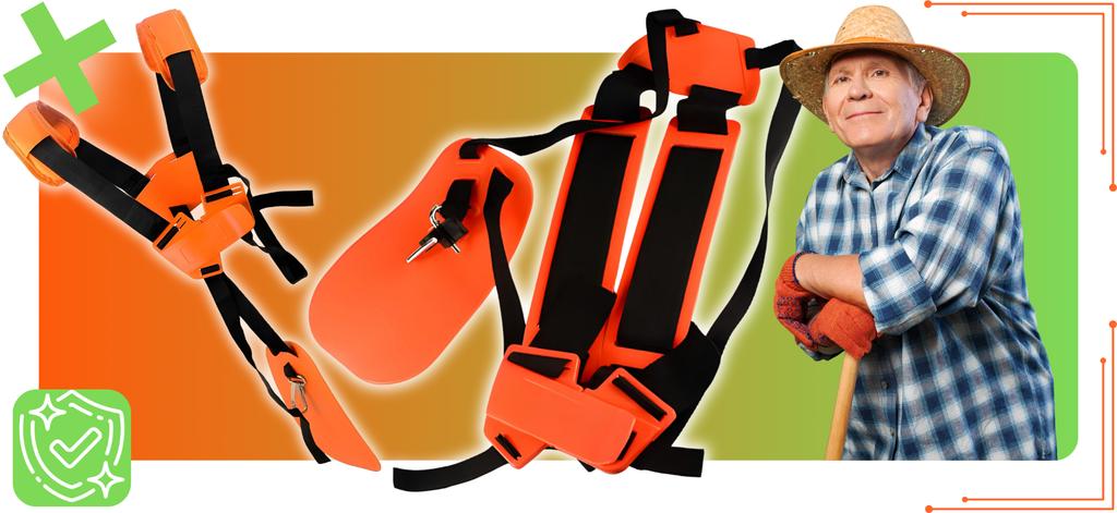 Strap Harness for Petrol Brushcutter Trimmer Adjustable Comfortable