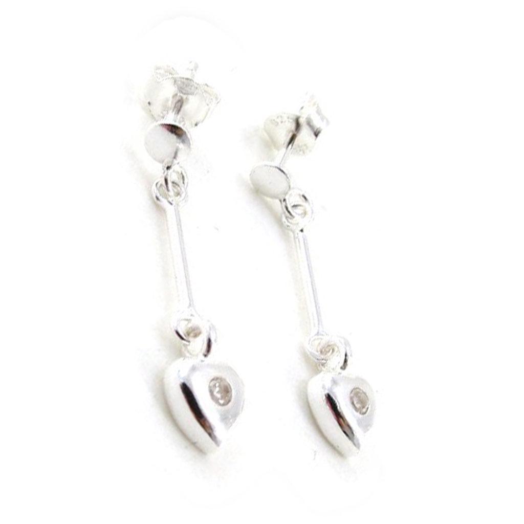 Les Trésors De Lily [G1920] - Silver 'Love' Earrings
