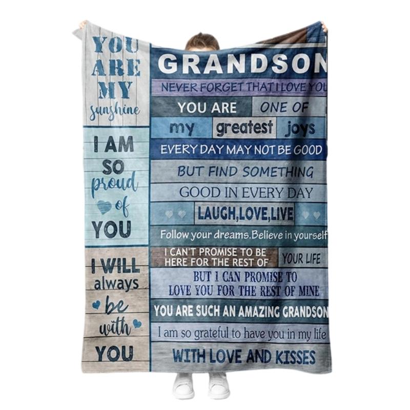 Portable Birthday Girls Blanket Lightweight Polyester Blanket Bed Decors For Travel Camping And Outdoor Activity