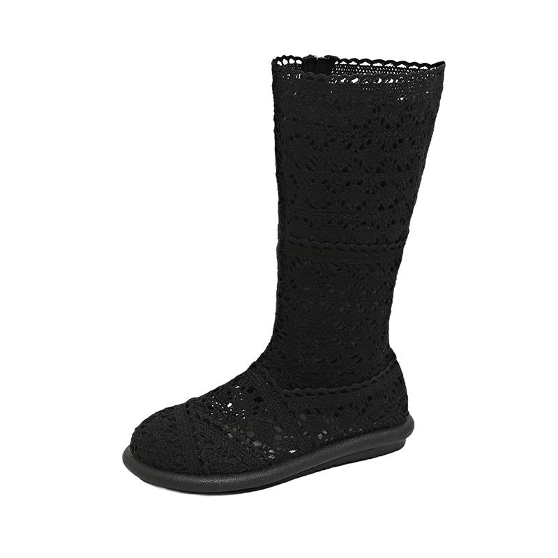 Fashion Flats Women High Boots Designer Knee High Fashion Shoes Autumn Casual Cozy Woman's Cool Boots 2025 New Chelsea Botas De Mujer