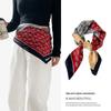 Japanese Retro Silk Cashew Flower Scarf: High-End Ethnic Style Neckerchief, Headwrap, and Waist Decoration