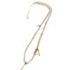 Versatile Red Agate Pendant with White Crystal Southern Necklace Cord