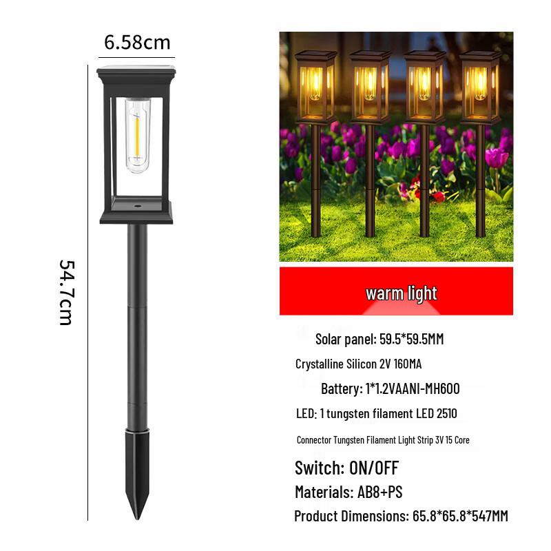 Solar Garden Pathway Lights (2-Pack)
