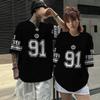 Number 99 3D Print Men's and Women's T-shirts Streetwear Fashion Casual Short Sleeve O-neck Clothing Outdoor Men's Tees Tops